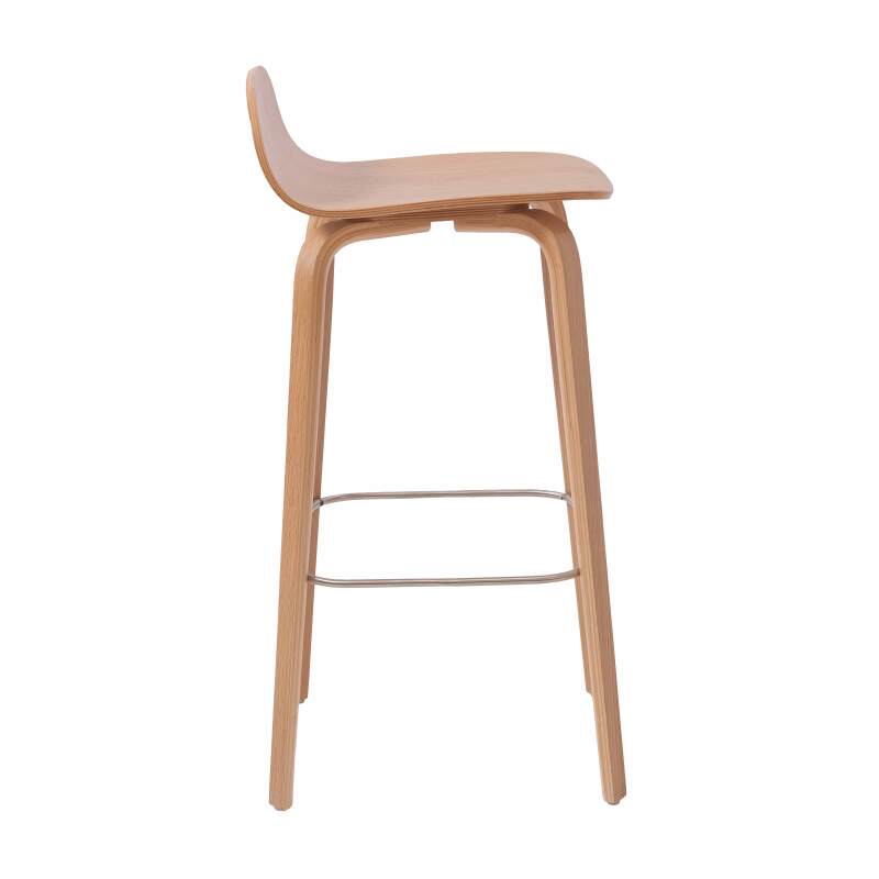 Chaise haute en contreplaqué chêne naturel