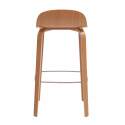 Chaise haute en contreplaqué chêne naturel