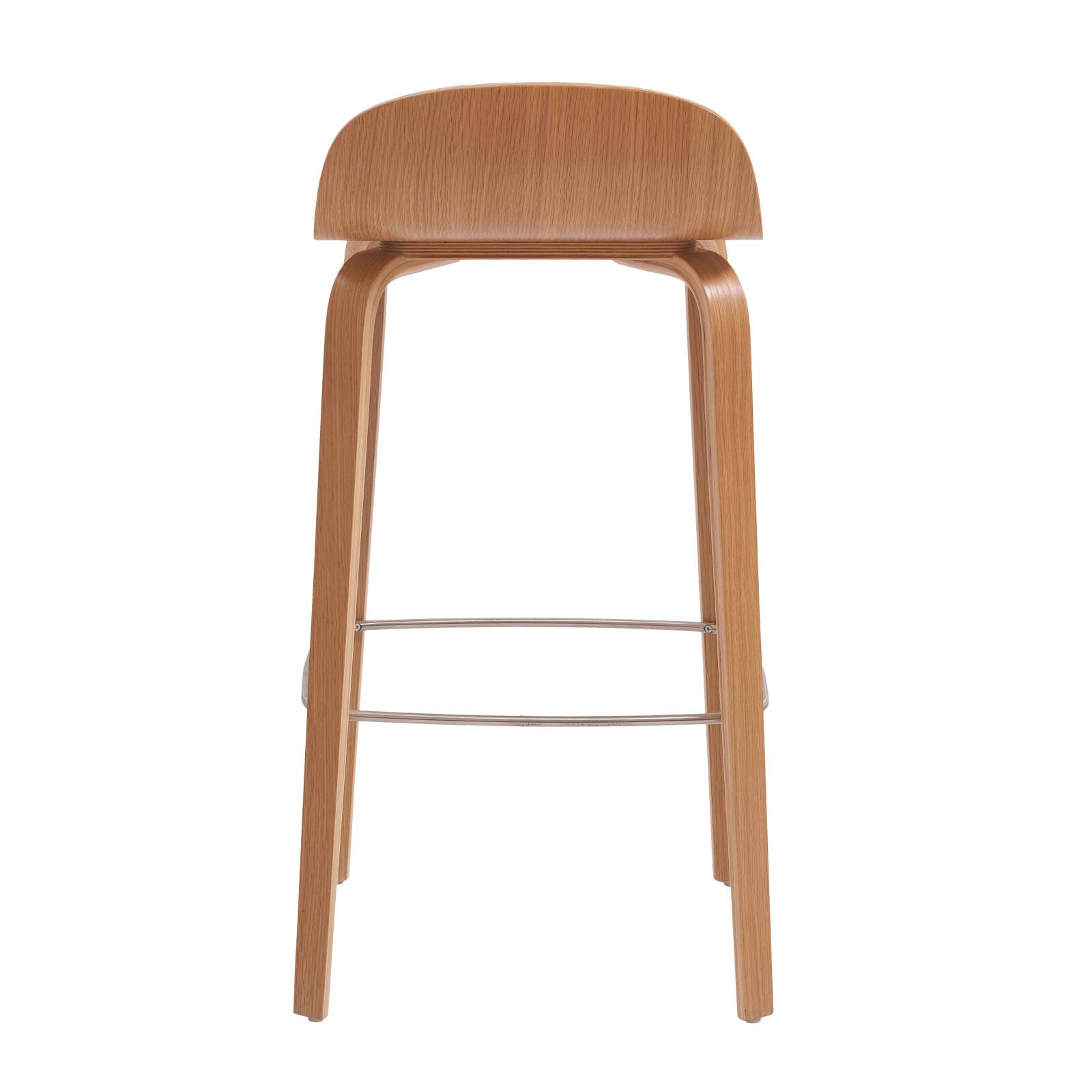 Chaise haute en contreplaqué chêne naturel