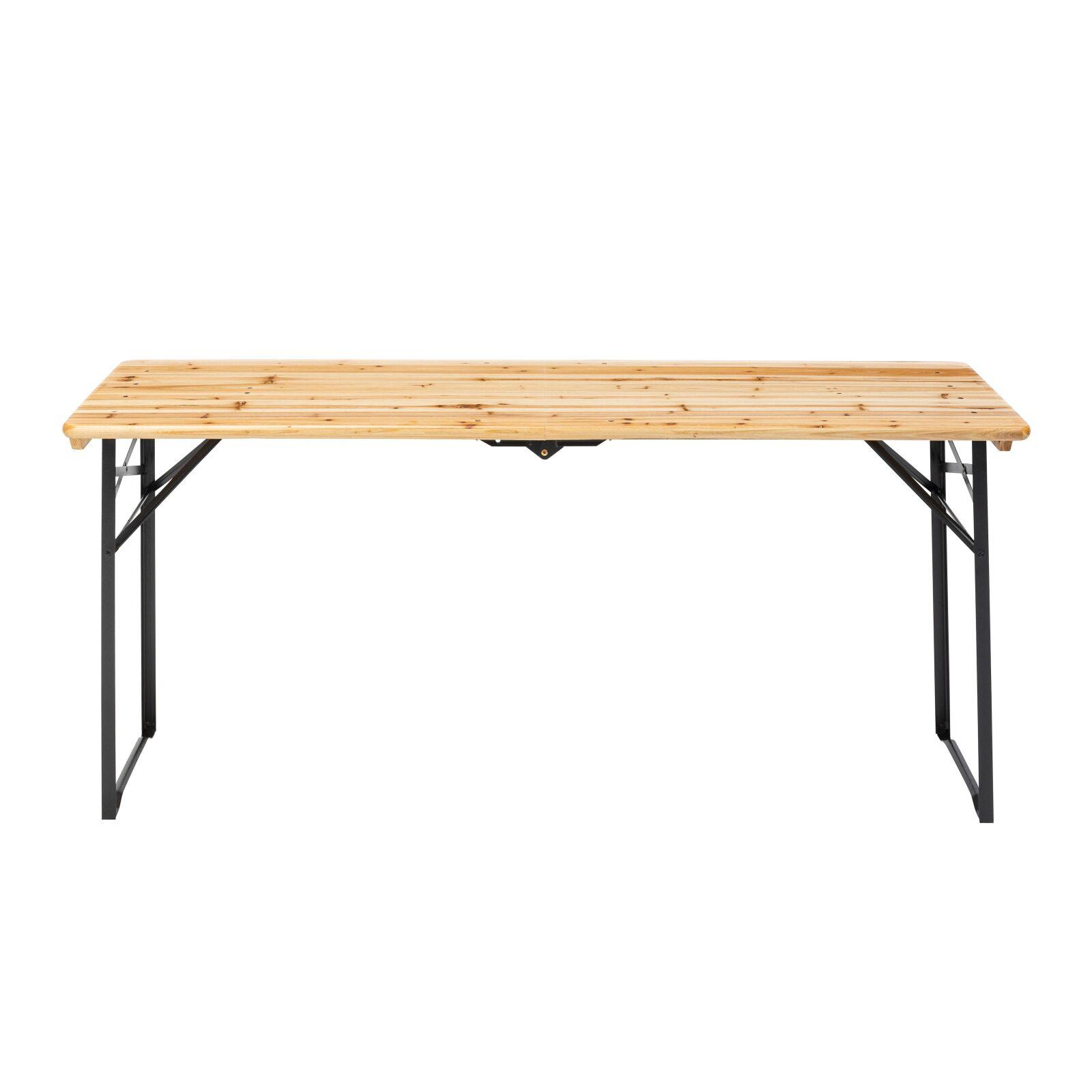 Table de brasserie pliante en bois 180 cm Table de brasserie pliante en bois 180 cm