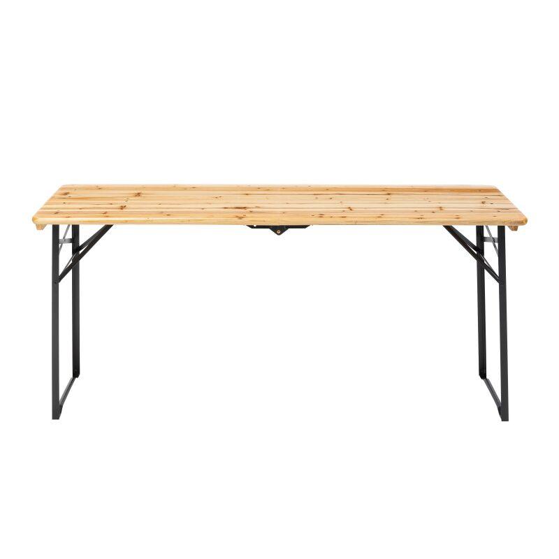 Table de brasserie pliante en bois 180 cm