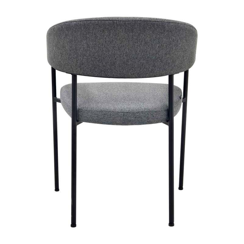 Lot de 2 chaises en contreplaqué et tissu avec accoudoirs