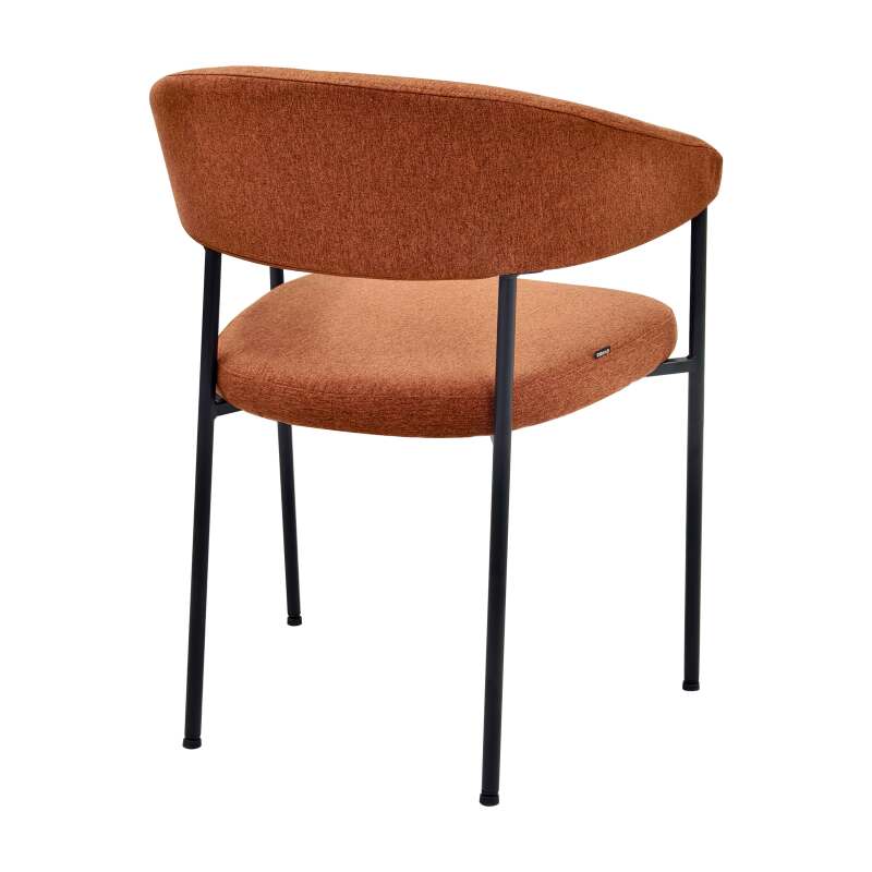 Lot de 2 chaises en contreplaqué et tissu avec accoudoirs (4/6)