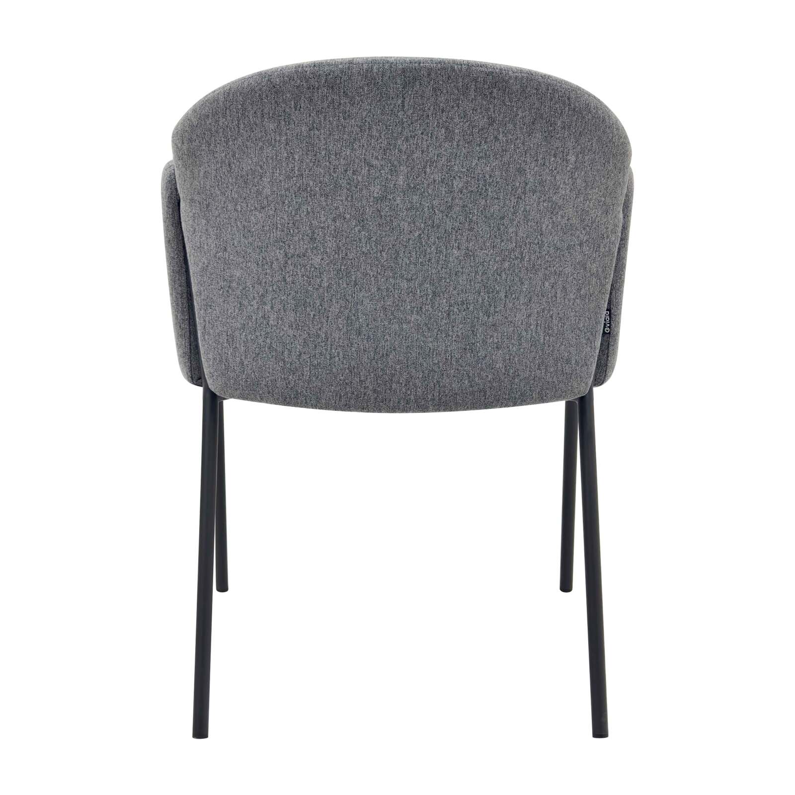 Lot de 2 chaises en acier et  tissu