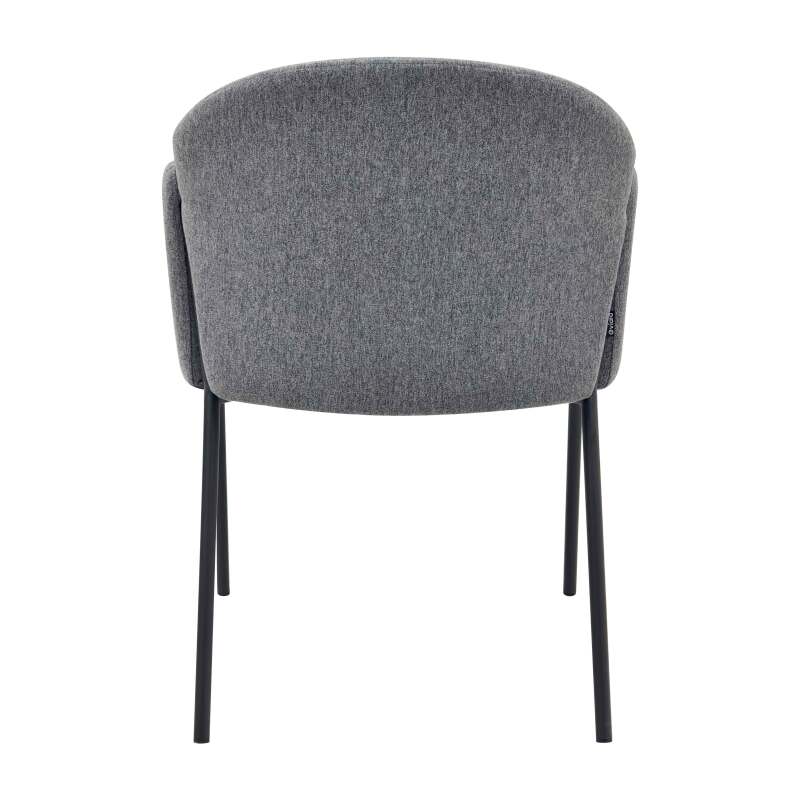 Lot de 2 chaises en acier et  tissu