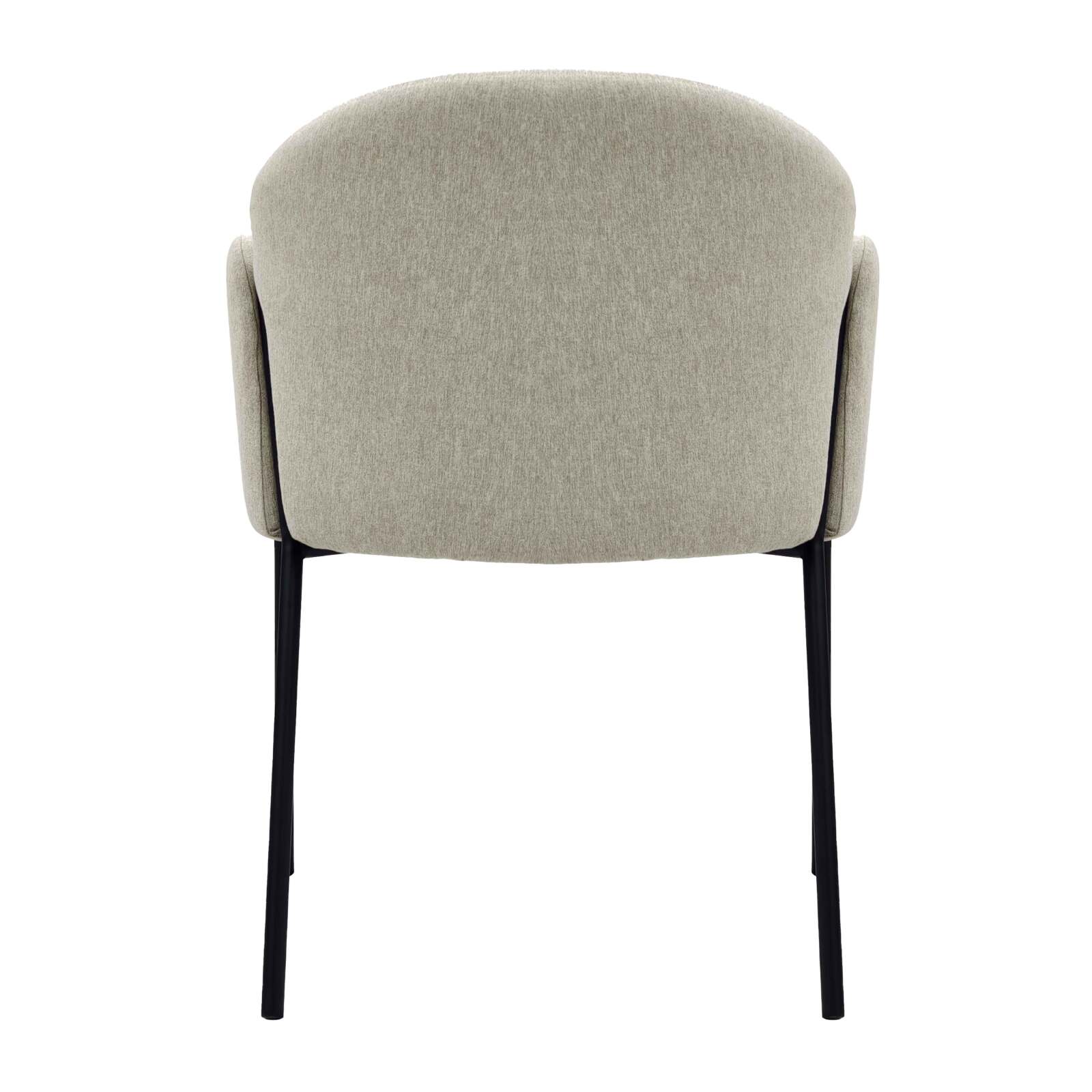 Lot de 2 chaises en acier et  tissu