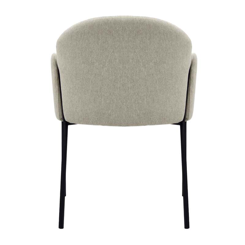 Lot de 2 chaises en acier et  tissu (3/6)