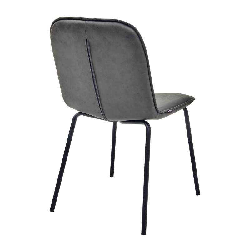 Lot de 2 chaises en métal et textile enduit (5/6)