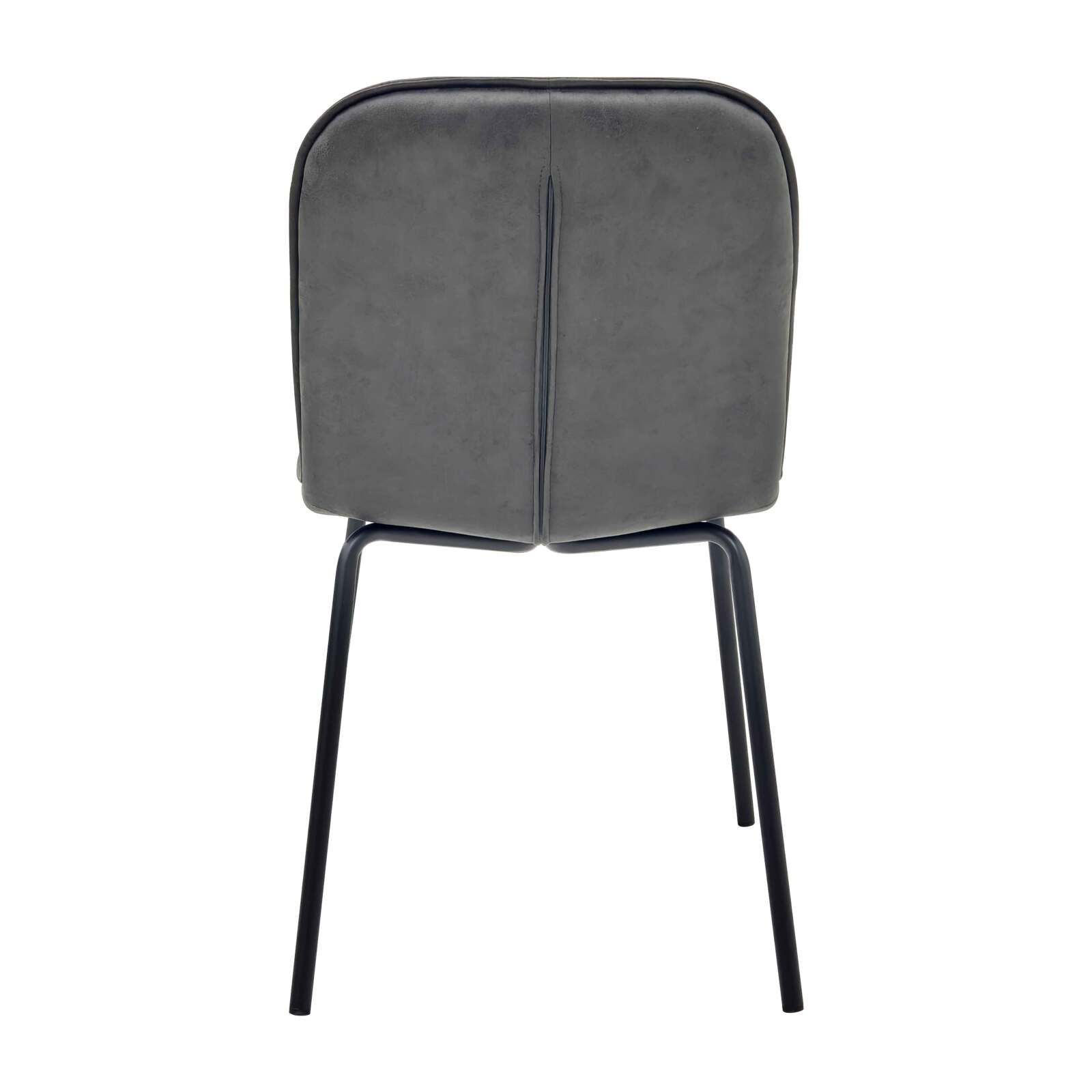 Lot de 2 chaises en métal et textile enduit