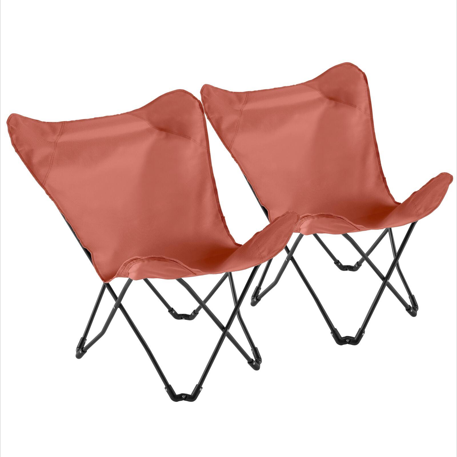 Lot de 2 fauteuils papillon pliable