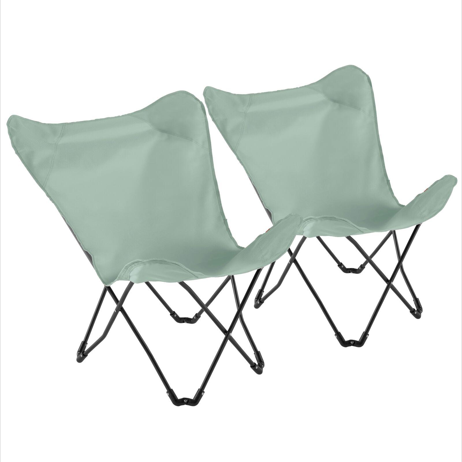 Lot de 2 fauteuils papillon pliable