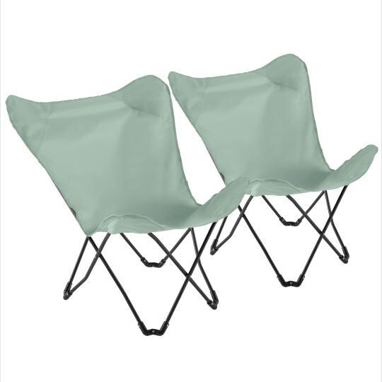 Lot de 2 fauteuils papillon pliable
