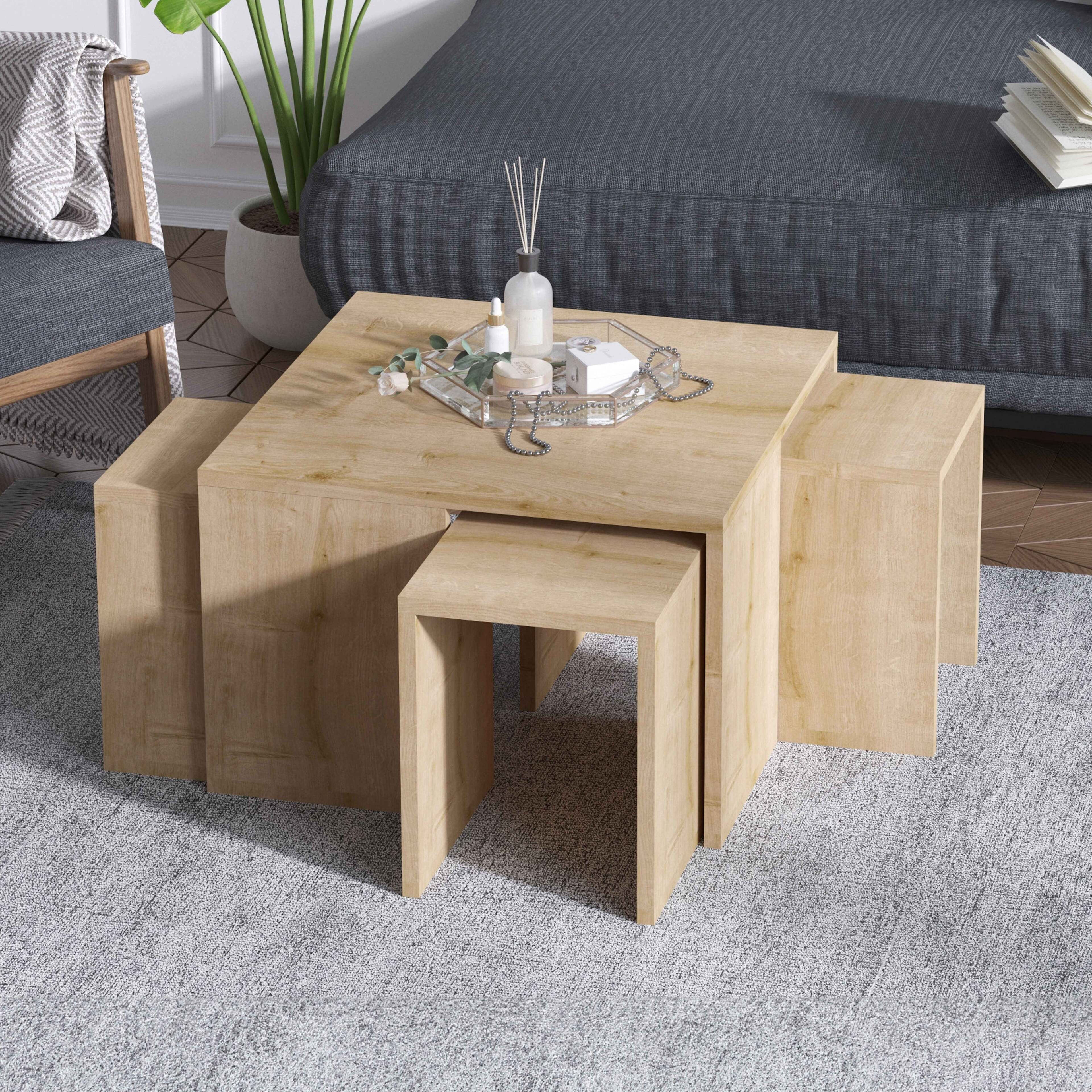 Table Basse - Table Basse Triangulaire En Verre Avec Senegal