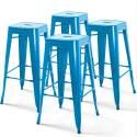 Ensemble de 4 tabourets de bar brillant