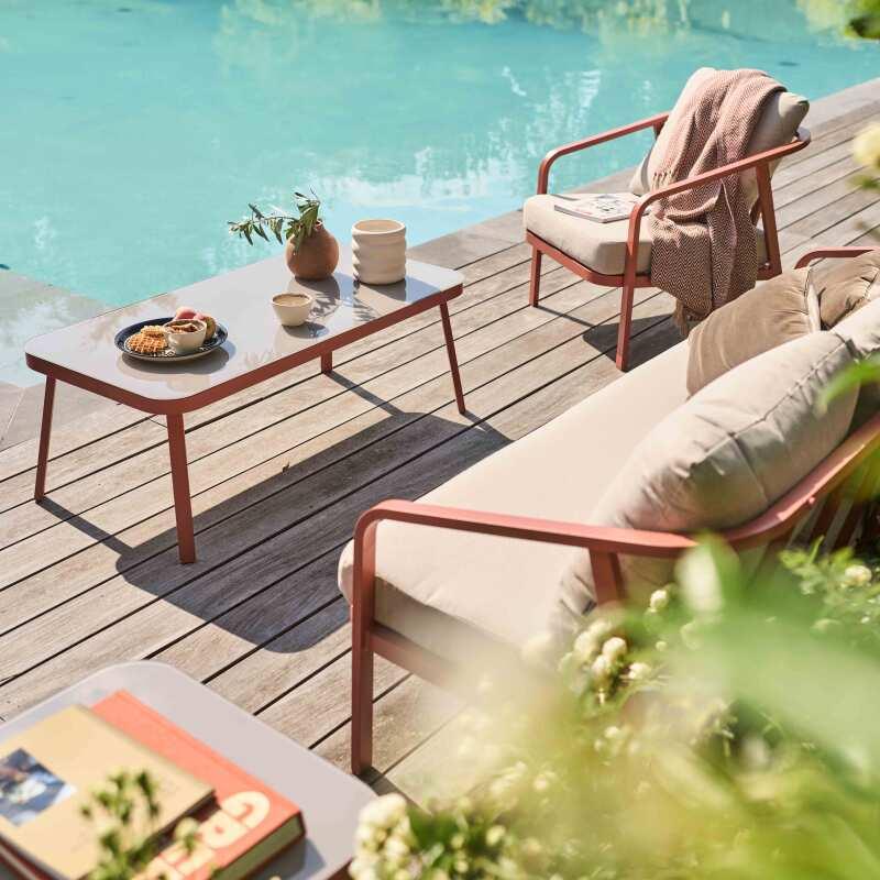 Salon de jardin 5 places en aluminium (2/7)