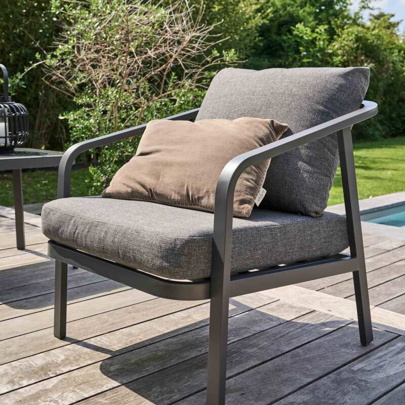 Salon de jardin 5 places en aluminium