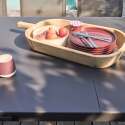 Table de jardin extensible rectangulaire (320 x 100 x 76 cm) en aluminium gris
