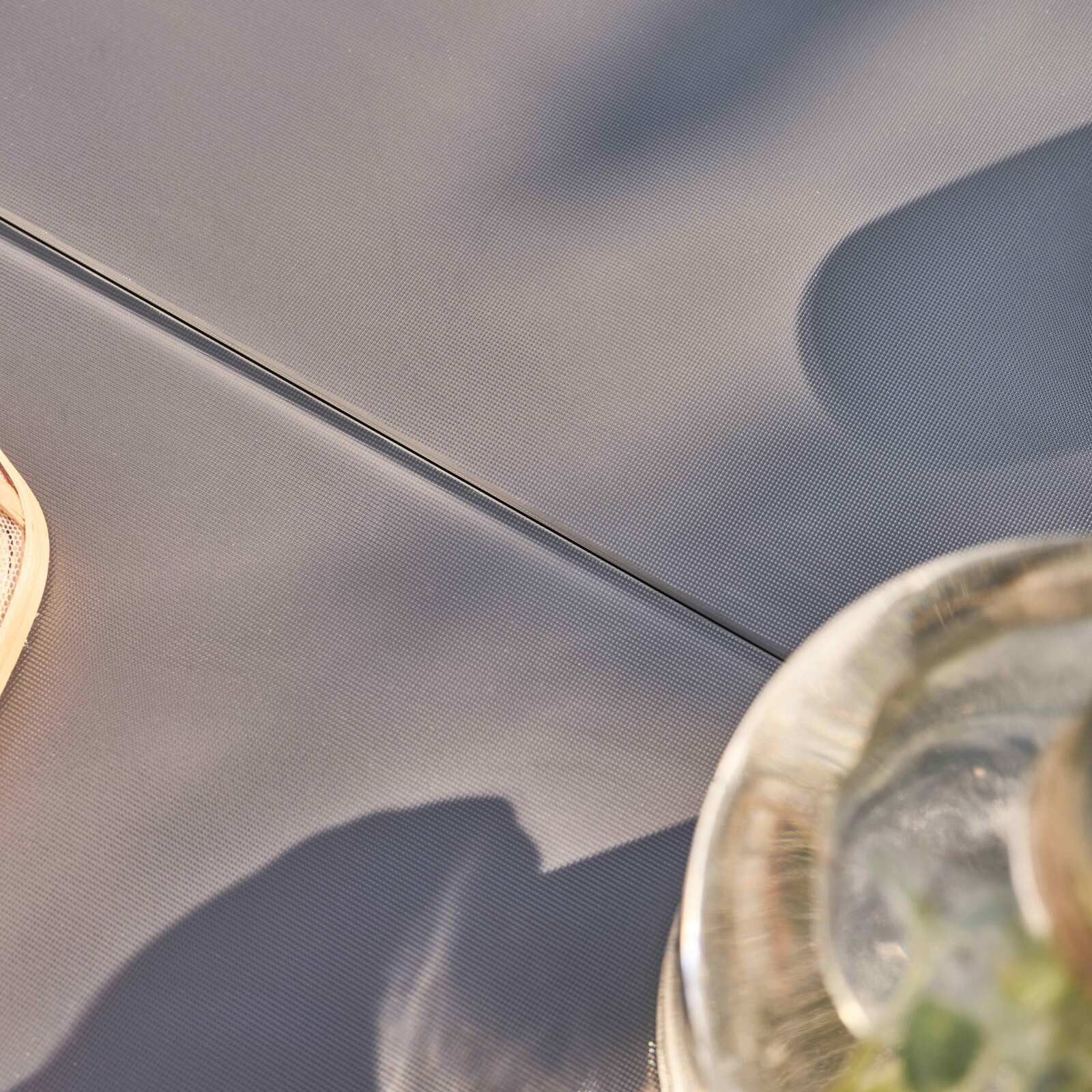 Table de jardin extensible rectangulaire avec 8 chaises et 2 chaises avec accoudoirs