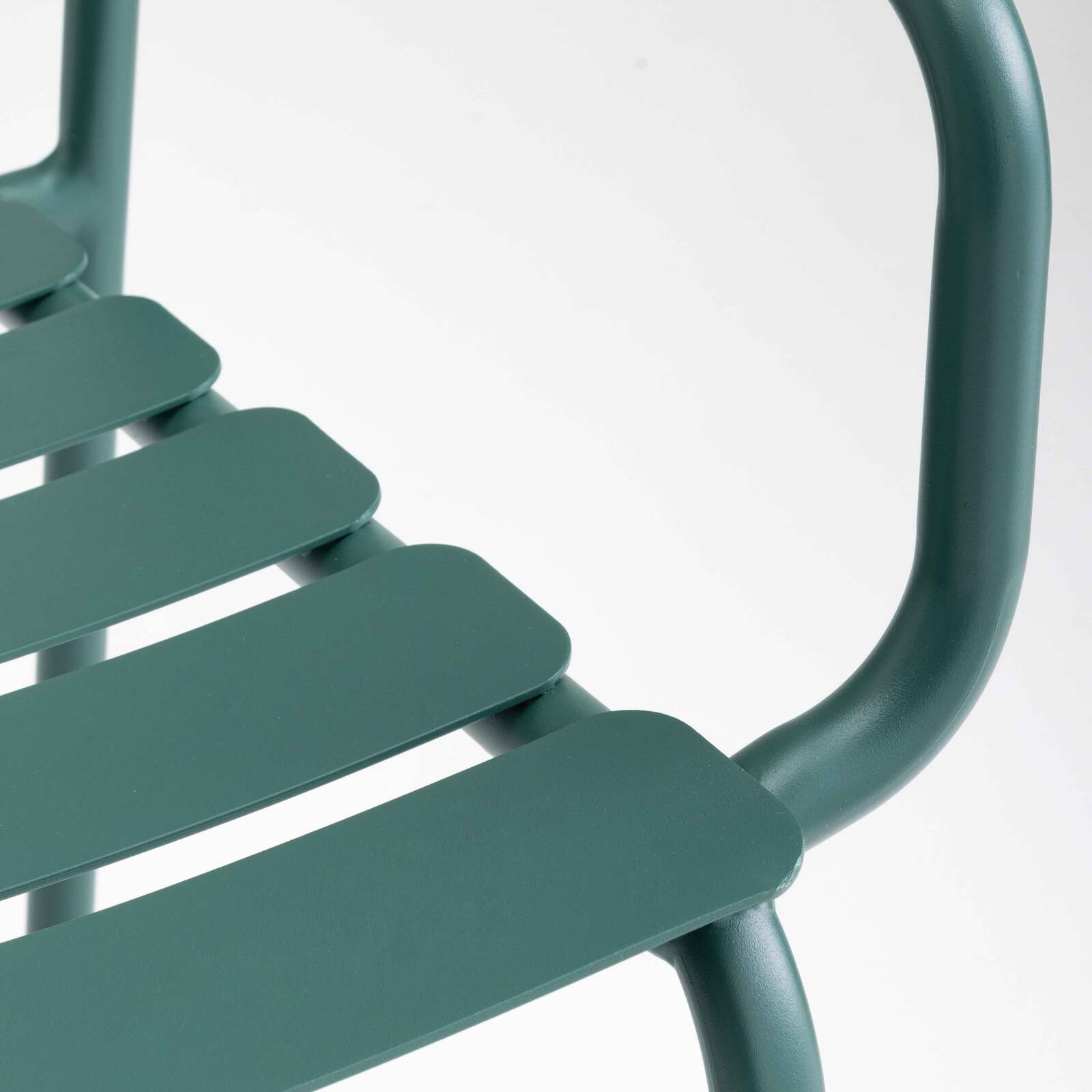 Chaise de terrasse avec accoudoirs en aluminium