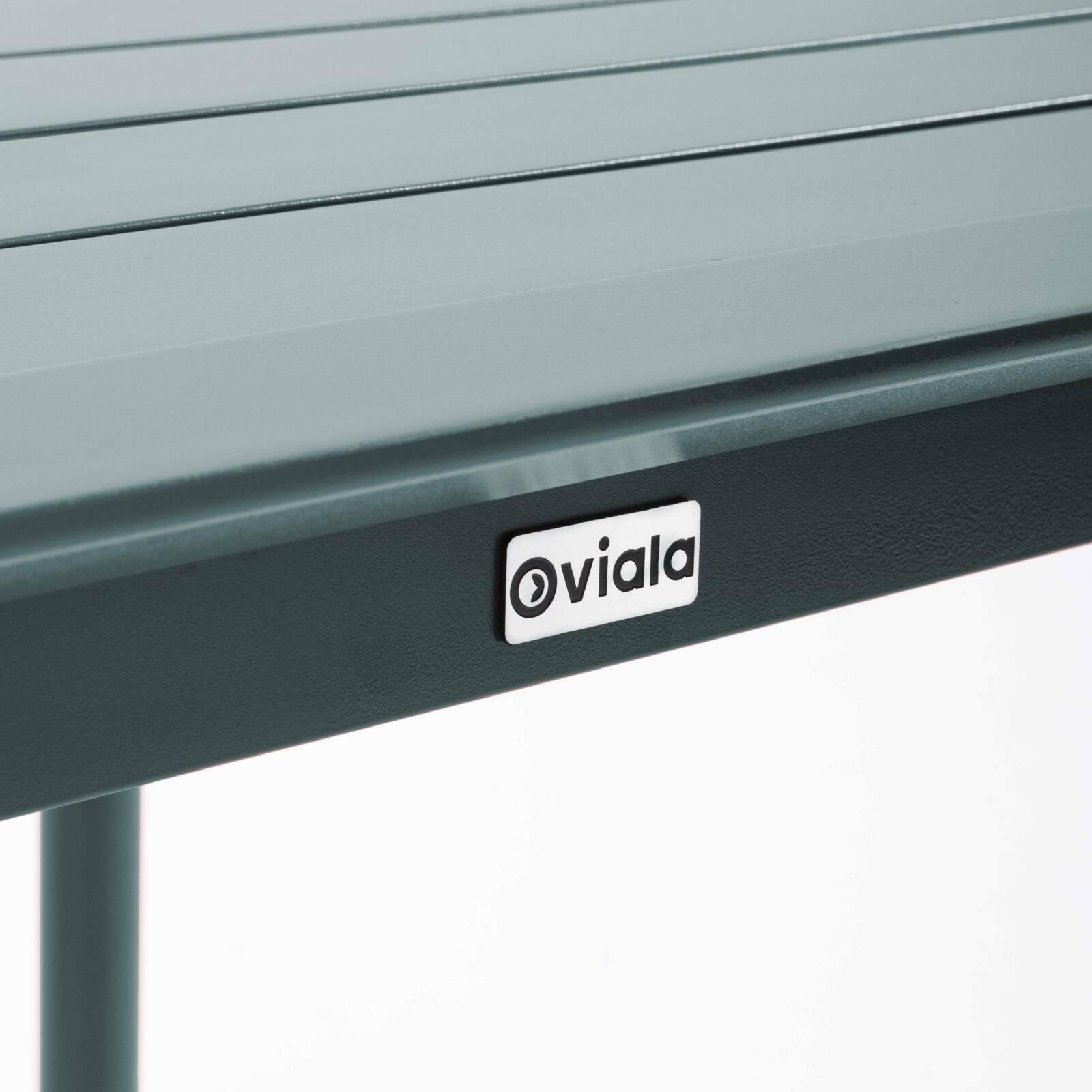 Table de terrasse carrée empilable 70 x 70 cm en aluminium