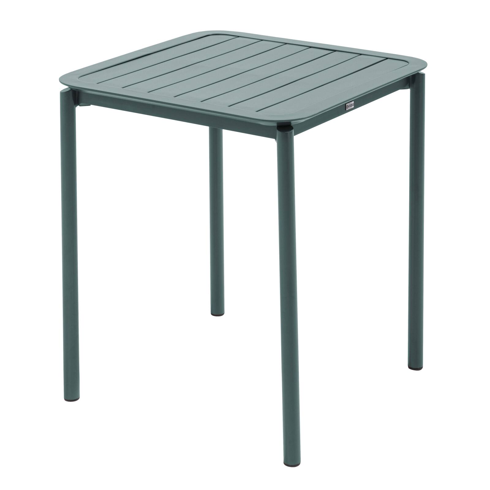 Table de terrasse carrée empilable 70 x 70 cm en aluminium