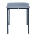 Table de terrasse carrée empilable 70 x 70 cm en aluminium