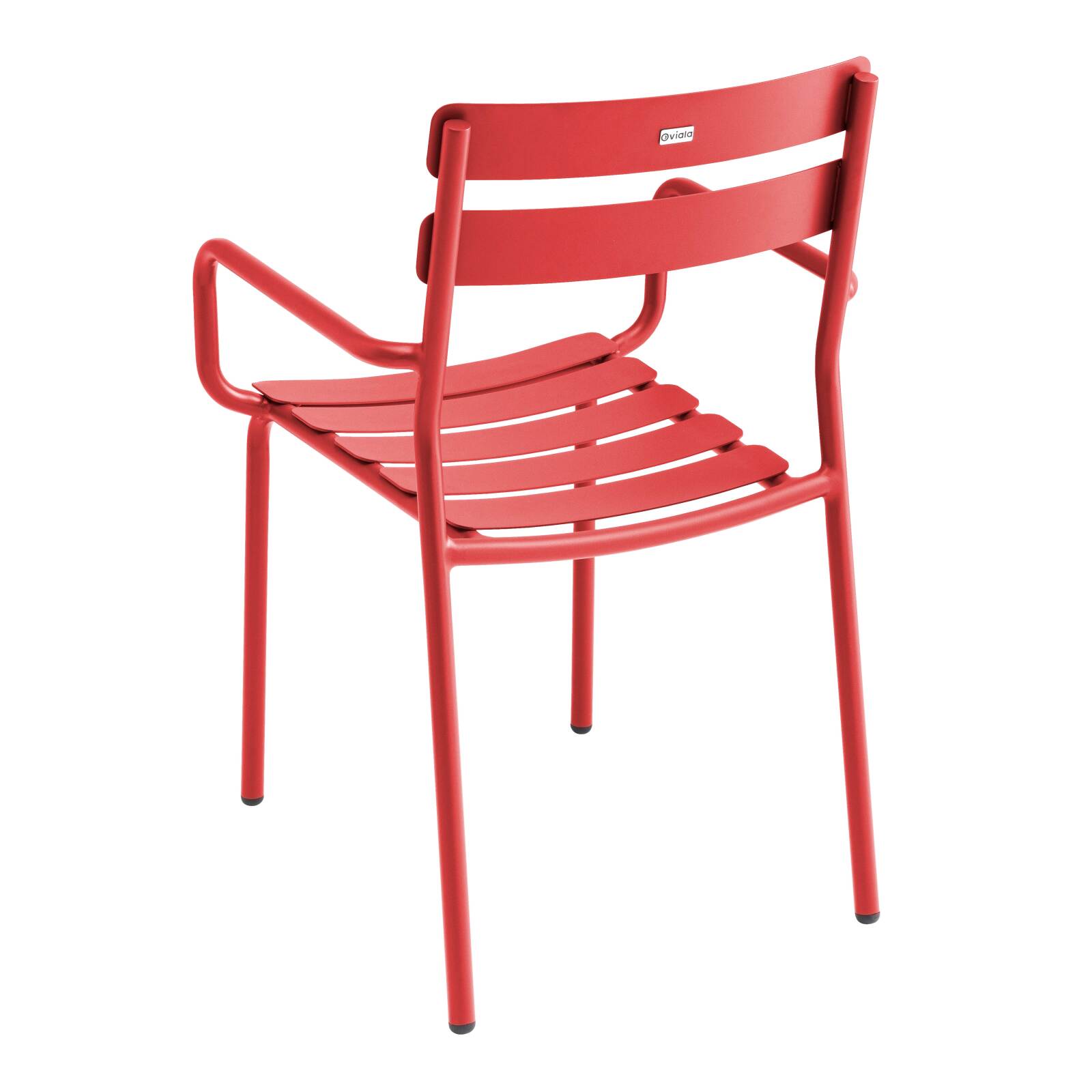 Chaise de terrasse avec accoudoirs en aluminium