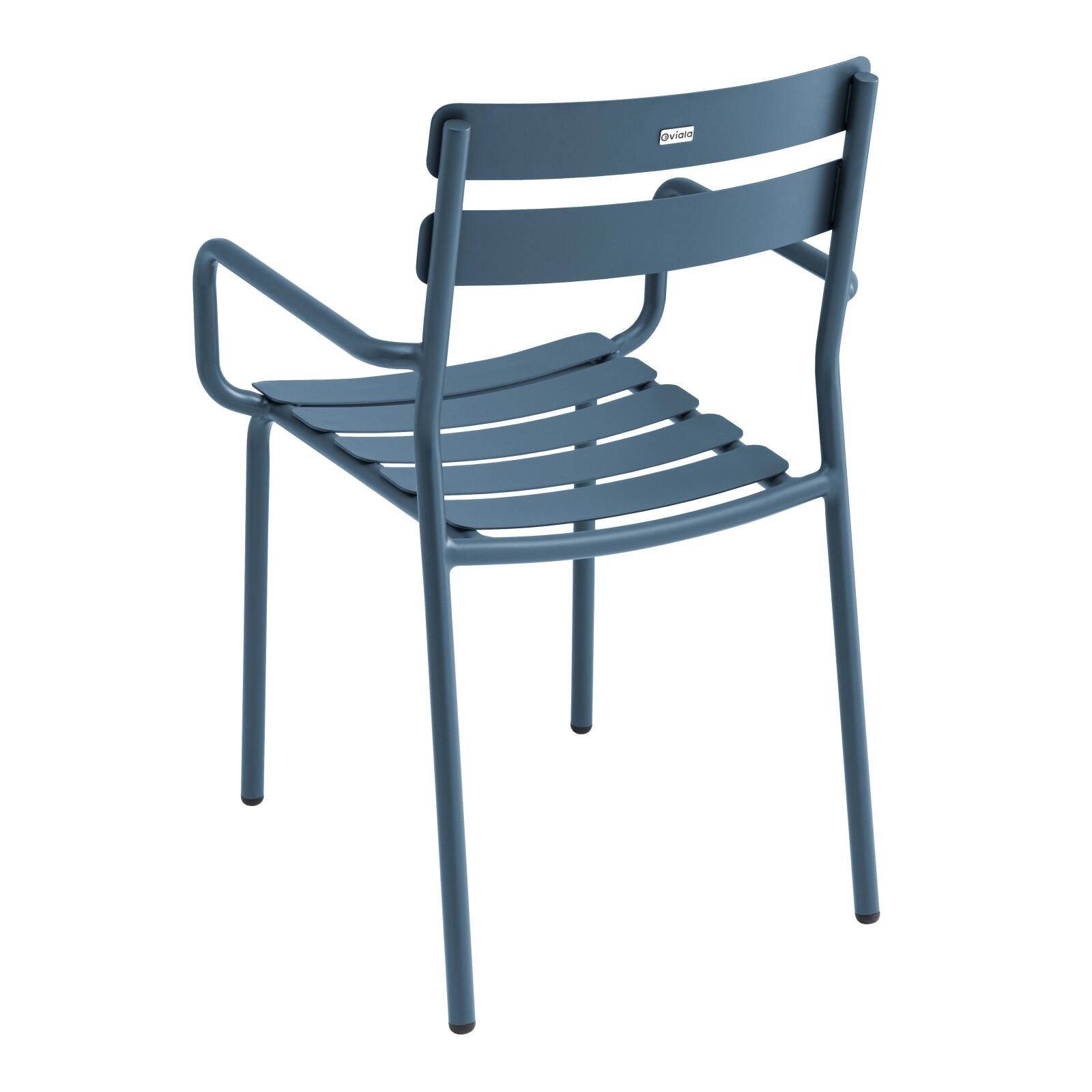 Table de terrasse carrée 70 x 70 cm et 2 chaises avec accoudoirs en aluminium