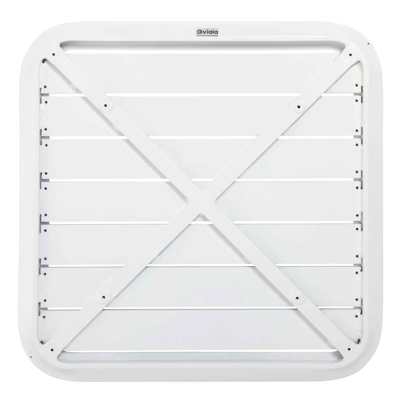 Plateau de table de terrasse carré 70 x 70 cm en aluminium (2/6)