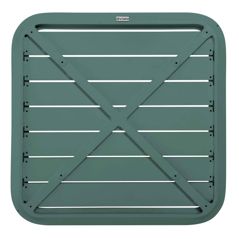 Plateau de table de terrasse carré 60 x 60 cm en aluminium