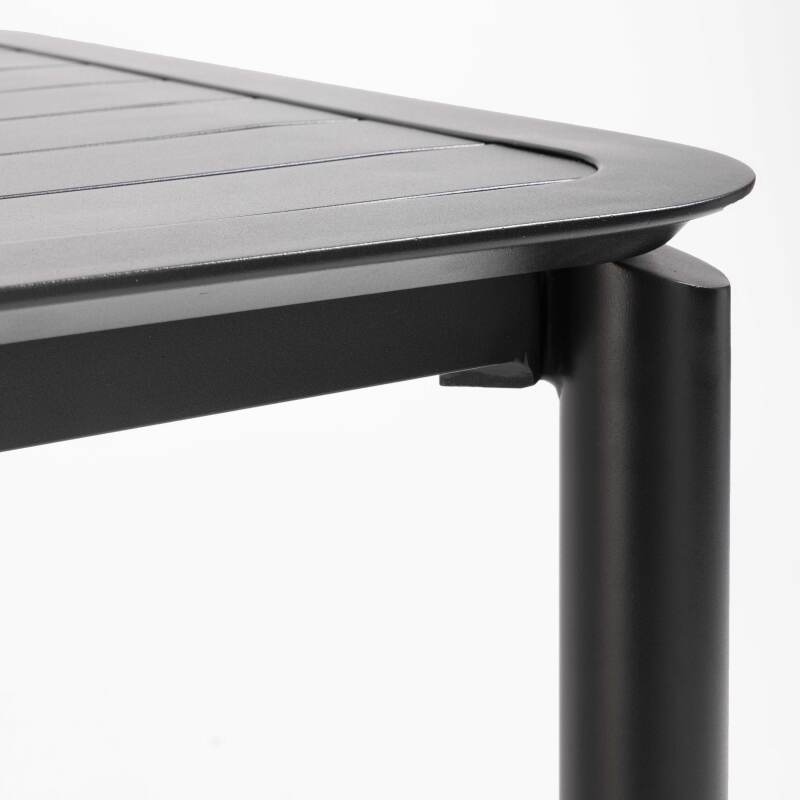 Table haute de terrasse en aluminium