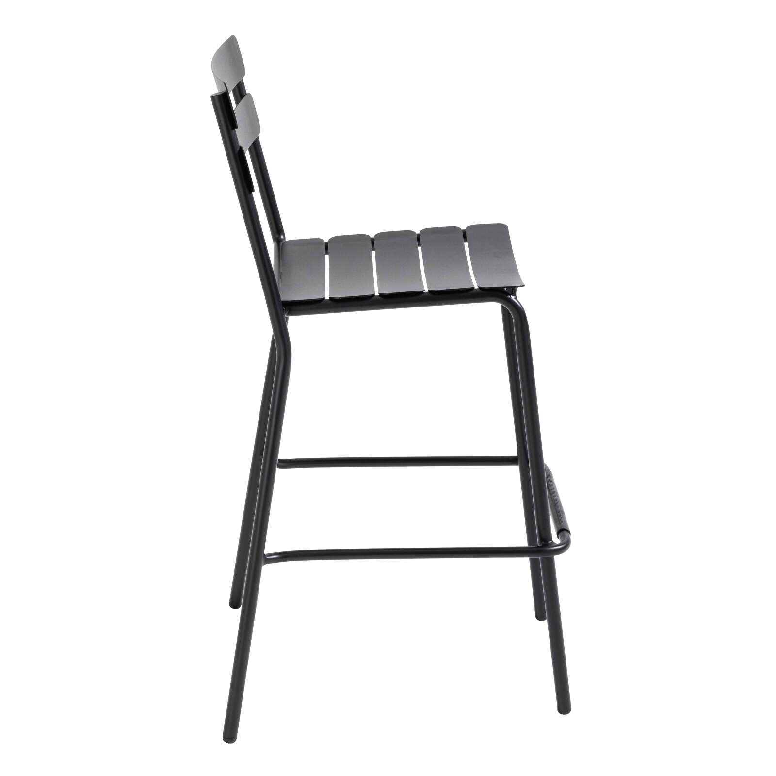 Chaise haute de terrasse en aluminium