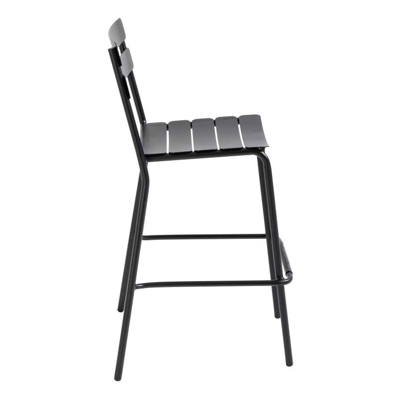 Chaise haute de terrasse en aluminium