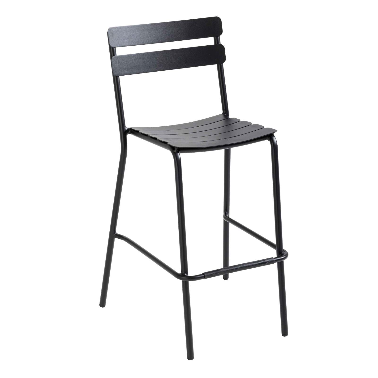 Chaise haute de terrasse en aluminium