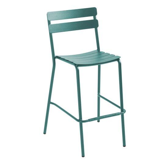 Chaise haute de jardin en aluminium | Oviala