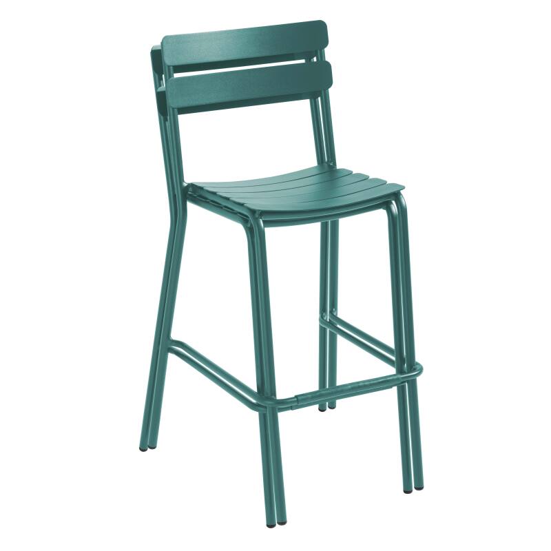 Chaise haute de terrasse en aluminium (2/6)