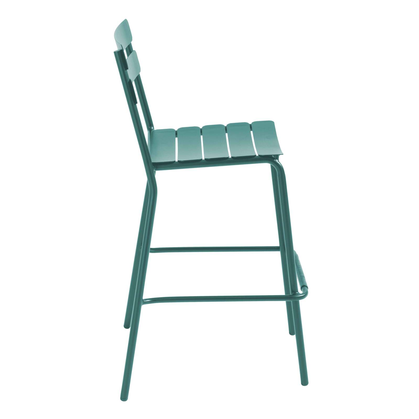 Chaise haute de terrasse en aluminium