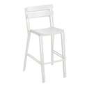 Chaise haute de terrasse en aluminium