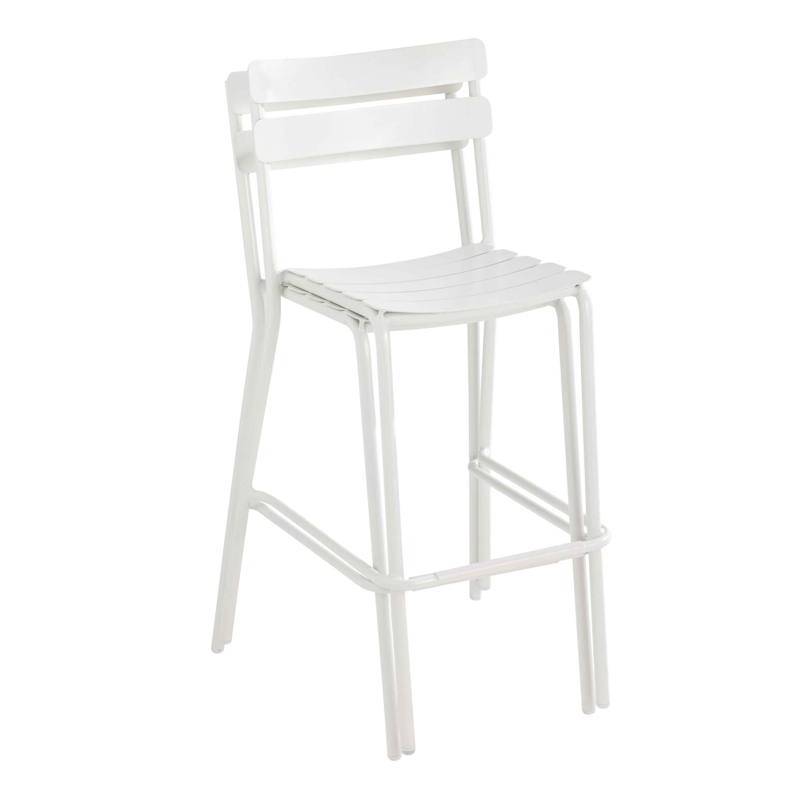 Chaise haute de terrasse en aluminium