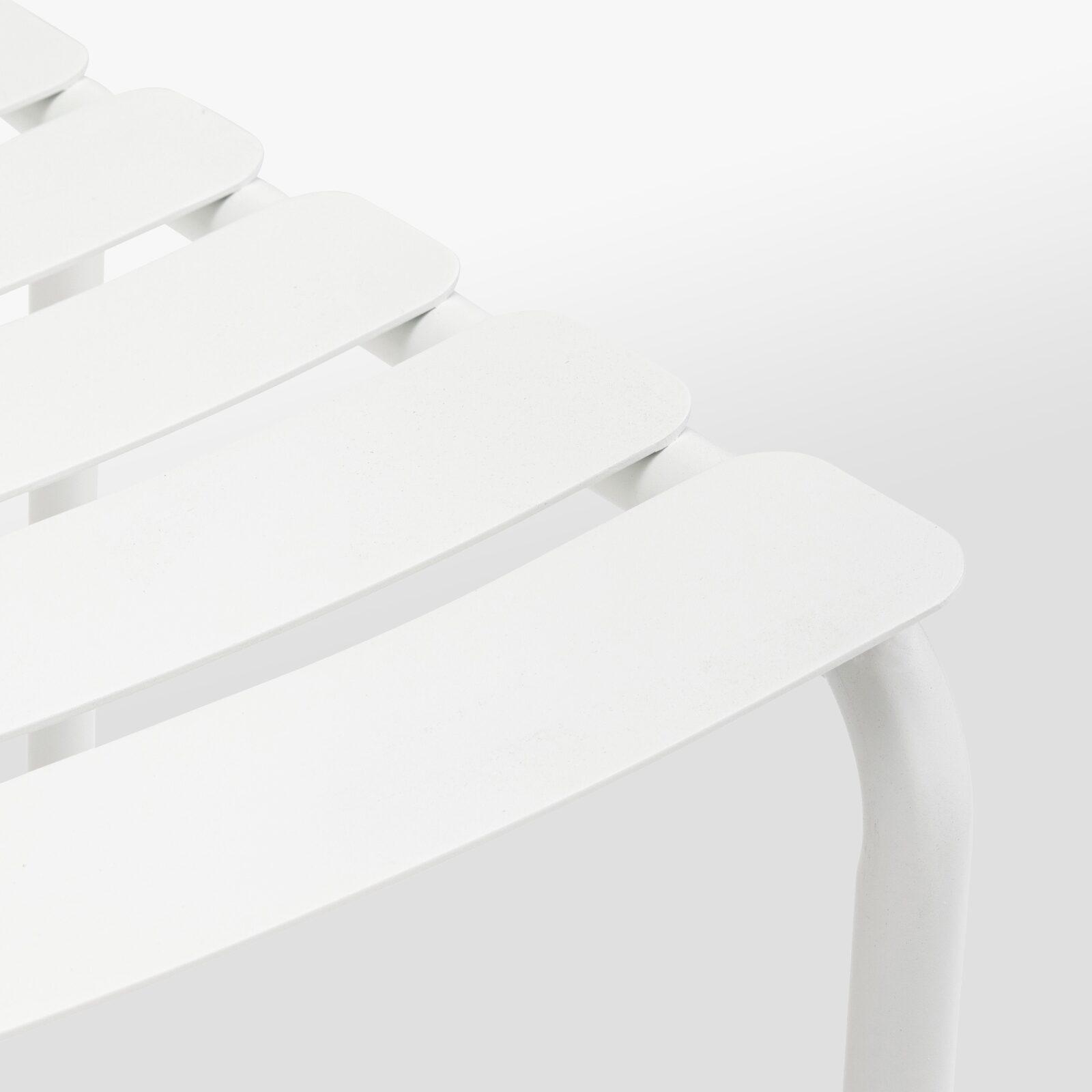 Chaise haute de terrasse en aluminium