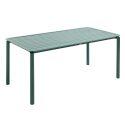 Table de terrasse rectangulaire 185 x 92 cm et 8 chaises en aluminium