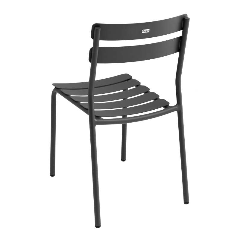 Table de terrasse rectangulaire 185 x 92 cm et 8 chaises en aluminium
