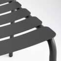 Table de terrasse rectangulaire 185 x 92 cm et 8 chaises en aluminium