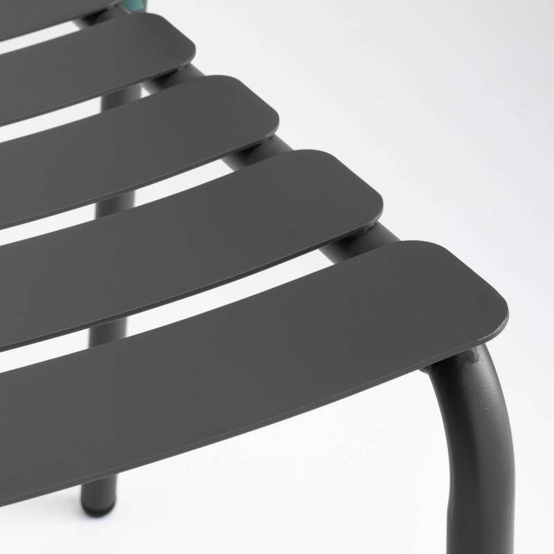 Table de terrasse rectangulaire 185 x 92 cm et 8 chaises en aluminium