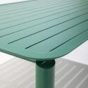 Table de terrasse rectangulaire en aluminium