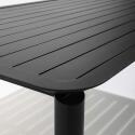 Table de terrasse rectangulaire en aluminium