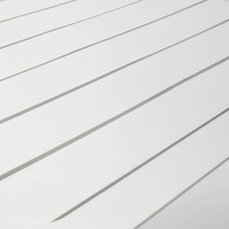 Table de terrasse rectangulaire en aluminium