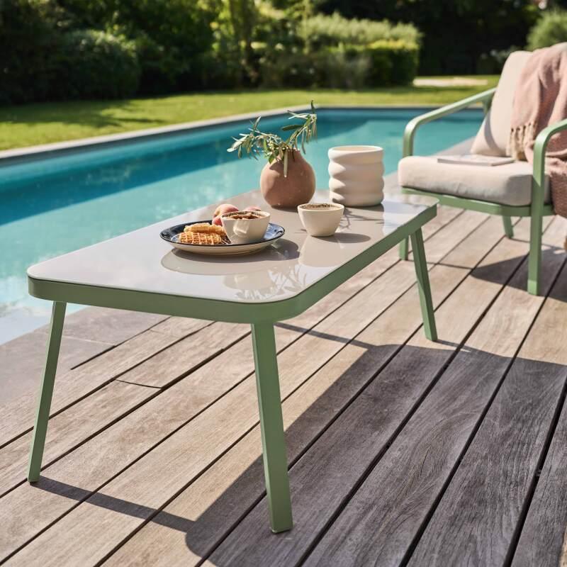 Salon de jardin 5 places en aluminium (2/7)