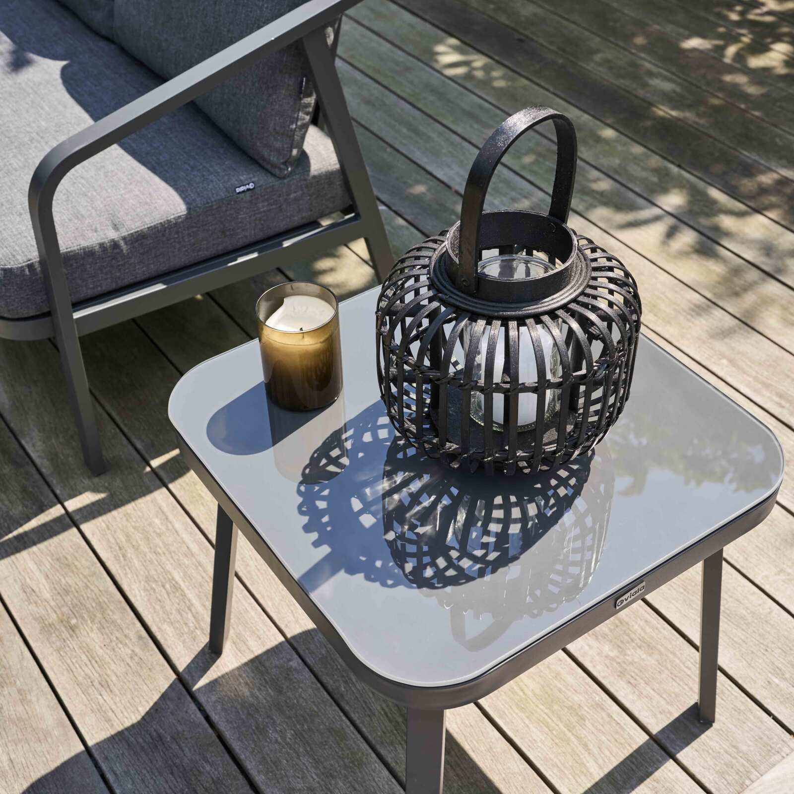 Salon de jardin 5 places en aluminium