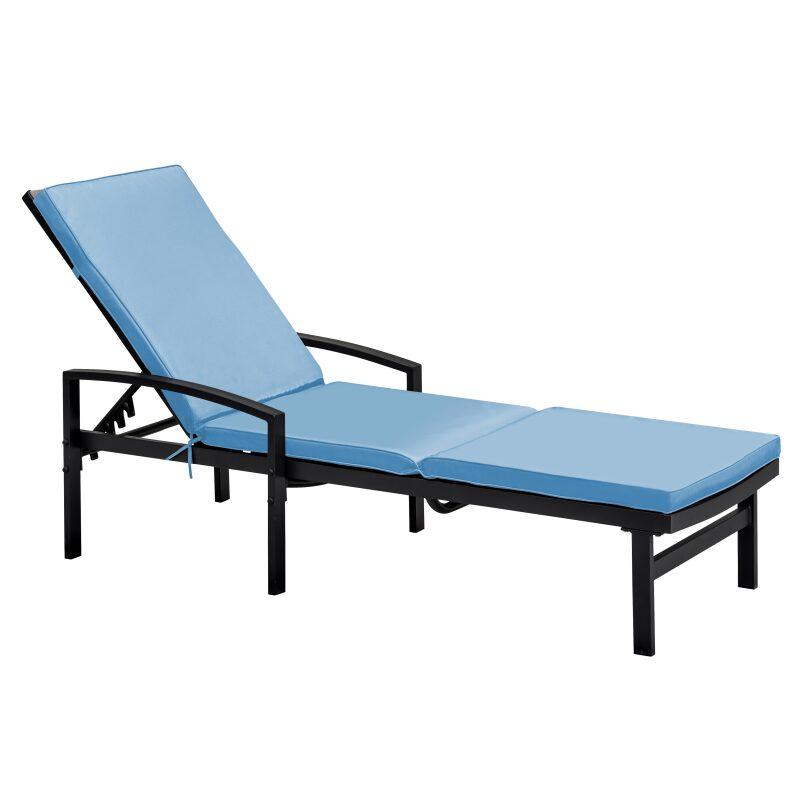Lot de 2 matelas pour bain de soleil unis